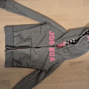 Kids Gray and Pink Hoodie